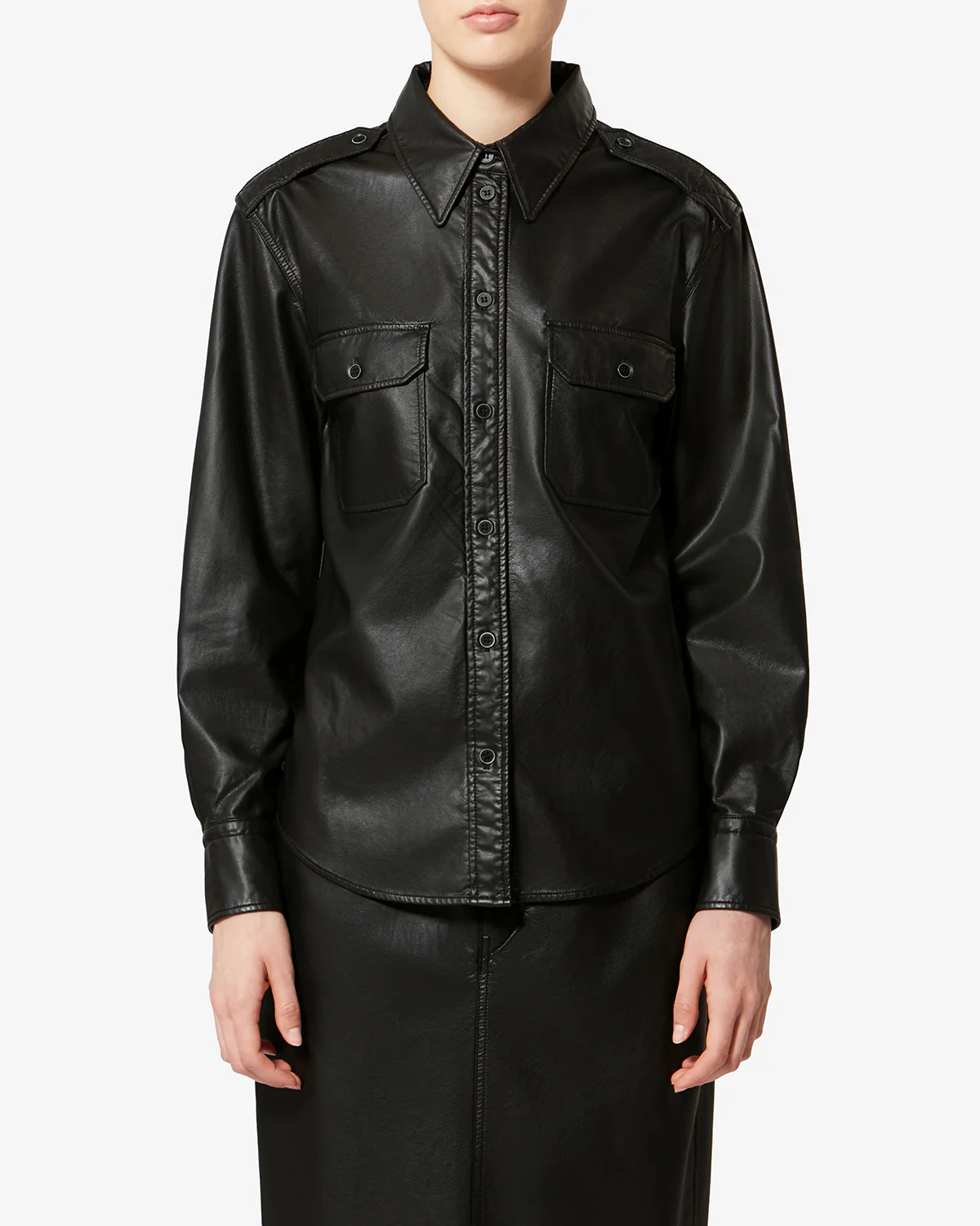 CHEMISE NOEE FAÇON CUIR - Image 5